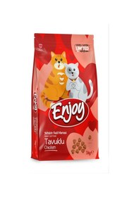 Resim Enjoy Tavuk Etli Yetişkin Kedi Maması Özel Ambalaj 1 KG 
