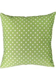 Resim Puantiyeli Yeşil Yastık Kılıfı 43X43 Cm 