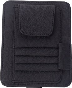 Resim Youtek Güneşlik Cüzdanı: Gözlük Ve Kartlar İçin Pu Deri Saklama Çantası, Sürüş Kolaylığı Ve Düzen Sağlar. 