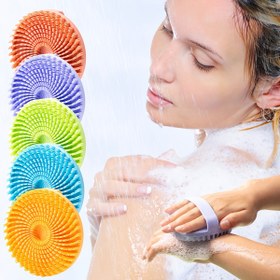 Resim 1 Paket Banyo Duş Fırçası, Siklon Teknolojili ve Renkli Başlıklar - Yetişkinler için Derin Peeling Vücut Masaj Aleti, Duyarlı İnsanlar İçin Günlük Kullanımda Hafif Bej ile Uyumlu, Şeffaflık Alternatifi Ergonomic Tutma Yeri Asılabilir Askı, İdeal Arka, Ayak, Kol Temizleme - Canlı Renkler (Yeşil, Mavi, Sarı, Turuncu, Mor, Pembe, Kahverengi, Siyah) Dayanıklı & Hijyenik Tasarım 