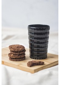 Resim Allegra Siyah Akrilik Bardak 6'lı Set 400 Ml Su, Meşrubat, Sunum Ve Kahve Yanı İçin Cam Değildir Kırılmaya Dayanıklı Siyah 