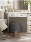 Resim Nahide Bohem Puf Antrasit 