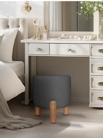 Resim Nahide Bohem Puf Antrasit 