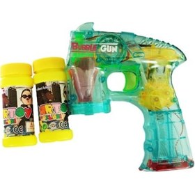 Resim Kartoy Işıklı Sesli Oyuncak Köpük Tabancası Balon Yapan Tabanca 