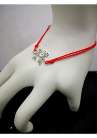 Resim Omar Silver İpli Bileklik Zirkon Taşlı Krm 