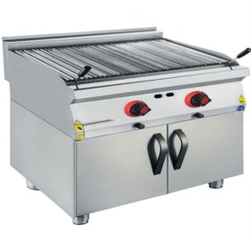 Resim Karacasan Endüstriyel 900 Seri Dolaplı 80 Cm Lpg Tüplü Sulu Balıksırtı Izgara Krcs.eızdsbgl.890 