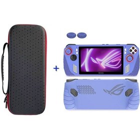 Resim Cbtx Asus Rog Ally Oyun Konsolu Saklama Çantası İçin Silikon Kılıf Kapaklı Taşınabilir Taşıma Çantası - Mor 