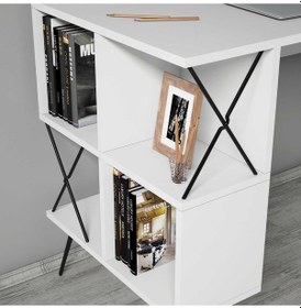 Resim Variant Variant Extra Duvar Raflı Çalışma Masası - Beyaz 