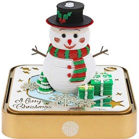 Resim Saat Takvimi 2026, Led Işıklı 3d Kardan Adam Koparmalı Takvim 