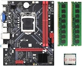 Resim Komdndht B85M VHL Masaüstü Anakart+I3-3240 CPU +2X DDR3 1600MHz 8G RAM LGA 1155 USB 3.0 SATA 3.0 Bilgisayar Anakart 