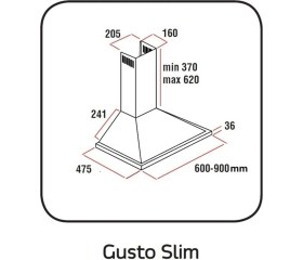 Resim Alveus Gusto Inox Piramit Davlumbaz 