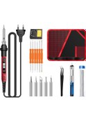 Resim Rogfer Aneng Sl102 17 Adet / Takım Dijital Termostat Ev Sabit Sıcaklık Lehimleme Demir Seti 60w İç Isı Kaynak Alet Kiti Ab Tak 