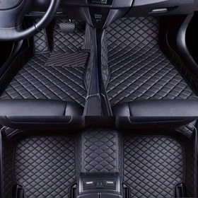Resim Ford Focus 2006-2011 için Premium PU Deri Araba Paspasları - Uygun, Kapitone Elmas Desen, Sol El Sürücülü, Siyah İç Koruma, Araba İç Aksesuarı | Şık Araba Dekoru | Dayanıklı Paspas 
