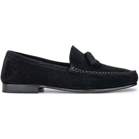 Resim D.leporı Erkek Hakiki Deri Siyah Süet Loafer Ayakkabı 1018 06 Erk Ayk Y24 Nero Suede Çok Renkli 