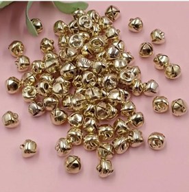 Resim OZN AKSESUAR gold parlak kulplu çan zil hayvan tasma zili amigurumi zili kına gecesi tef yapımı zili 20mm 20 adet 