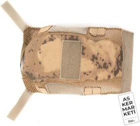 Resim KORDAK Jandarma Çöl Kamuflaj Kısa Airsoft Askeri Kask Kılıfı 