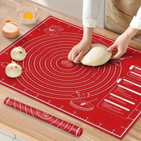 Resim Ekstra Büyük Yapışmaz Hamur Matı - Pişirme, Hamur Açma & Tezgah Koruma için İdeal - Kurabiye, Şeker & Ekmek Yapımı için Mükemmel - Temel Mutfak Aracı, Kurabiye, Şeker, Ekmek Yapımı 