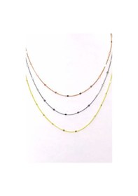 Resim Omar Silver Kadın Üçlü Mix Renkli Gümüş Pullu Gurmet Set Zincir K (504190139) 