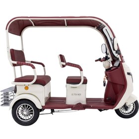 Resim Stmax Ultra Neo 3 Tekerli Kabinli Elektrikli Moped - Krem Bordo 