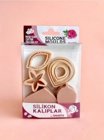 Resim Smarta Silikon Kalıp-çiçekler:gül&yaprak 