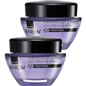 Resim Avon Anew Platinum Lift & Tighten Gündüz Kremi SPF20 2 x 50 ML 