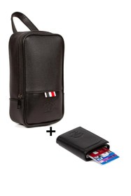 Resim Newish Polo Erkek Deri Mekanizmalı Cüzdan ve Portföy Clutch Günlük El Çantası new168 - Siyah 