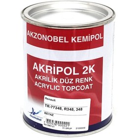 Resim Akzonobel Akripol 2k Düz Renk-beyaz-tr77348-1 Lt. 