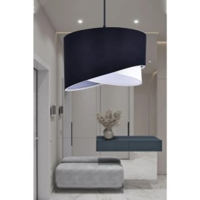 Resim Elips 2 Katlı Kumaş Pasta Avize Çocuk Odası Yatak Odası Salon Mutfak Hol 