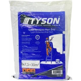 Resim Tyson Hışır Örtü 20 M² | 8 Mikron Şeffaf Koruyucu Zemin Örtüsü 