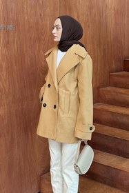 Resim lamelif Kaşe Kaban Camel 