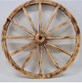 Resim Otantik Ahşap At Arabası Tekeri 90 Cm. Diğer 
