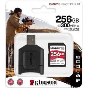 Resim KINGSTON 256GB CANVAS REACT PLUS SDR2/256GB ROFESYONEL SD HAFIZ 