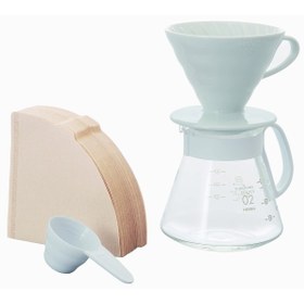 Resim Hype Store V60 02 Seramik Kahve Demleme Seti “Beyaz” 