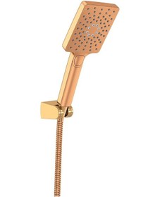 Resim Monavit Mega Gold Altın Mafsallı Askılı El Duş Takımı Seti Mvt347 Diğer 
