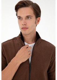 Resim U.S. Polo Assn. Erkek Kahverengi Basic Polar Hırka 50298066-VR029 
