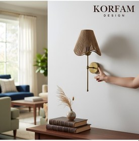 Resim Wavy Aplik - Kahverengi Asimetrik Şekilli Kablosuz Pilli Aplik Çok Renkli 