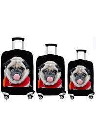 Resim Smart Travel 3lü Set Büyük Orta Kabin Boy Valiz Bavul Koruyucu Kılıfı Köpek 