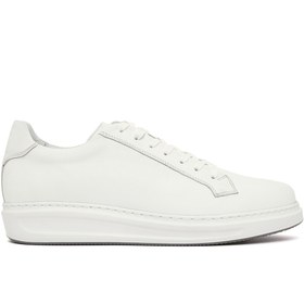 Resim Derimod Erkek Beyaz Bağcıklı Deri Sneaker 25SFD610118 