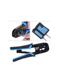 Resim Vkemall A3 Çelik Ağ Pensi, 8p/6p Çift Amaçlı, Ratchet Tipi, Kablo Kesme-çıkarma-bükme Aracı, Ergonomik Plastik Kollü, 190mm Uzunluk 