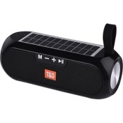 Resim Megafox Teknoloji TG182 Güneş Enerjili Fm Radyo Özellikli Aux USB Kart Okuyucu Portlu Bluetooth Hoparlör Speaker 