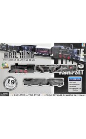 Resim Bear & Deer Ethem Oyuncak Rail King Siyah Tren Seti Büyük Boy TL06 