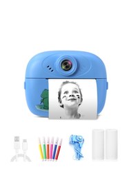 Resim beemen Çocuklar İçin Termal Yazıcı Ve Eğitici Dijital Kamera Bas Çek Baskı Al 2.4 İnç Ekran 