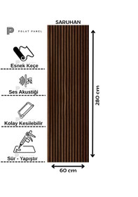 Resim Esnek Keçeli Slim Duvar Paneli 600cm Saruhan 