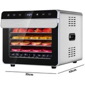 Resim Dalle Ss-06a Paslanmaz Meyve Sebze Kurutma Makinesi 6 Tepsi 