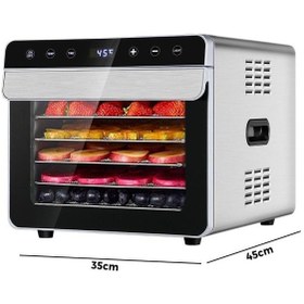 Resim Dalle Ss-06a Paslanmaz Meyve Sebze Kurutma Makinesi 6 Tepsi 