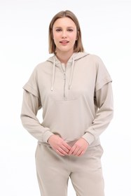 Resim WL DOINA 16MS438 5FX Haki Kadın Sweatshirt 