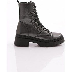 Resim Dgn K9075 Kadin Bağcikli Silver Taş Bağcikli Bot K9075-1916-R145930 Platin 