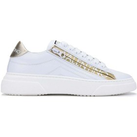Resim Mario Valentino Kadın Hakiki Deri Beyaz/altın Sneakers & Spor Ayakkabı 1040 91s3902 Bn Ayk Y24 Whıte/gold Altın - Beyaz 