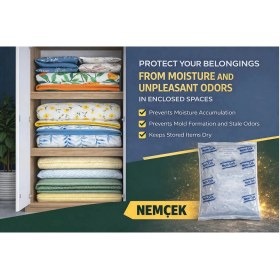 Resim Nemtut Nemçek Nem Rutubet Korozyon Buhar Terleme Çekici Alıcı Tutucu Giderici Önleyici (10 Paket) 2500 gr 