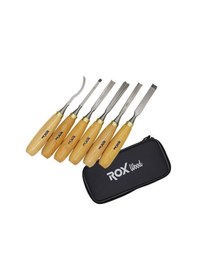 Resim Rox Wood Ahşap Oyma Iskarpela Seti 6 Parça Neopren Çantalı 